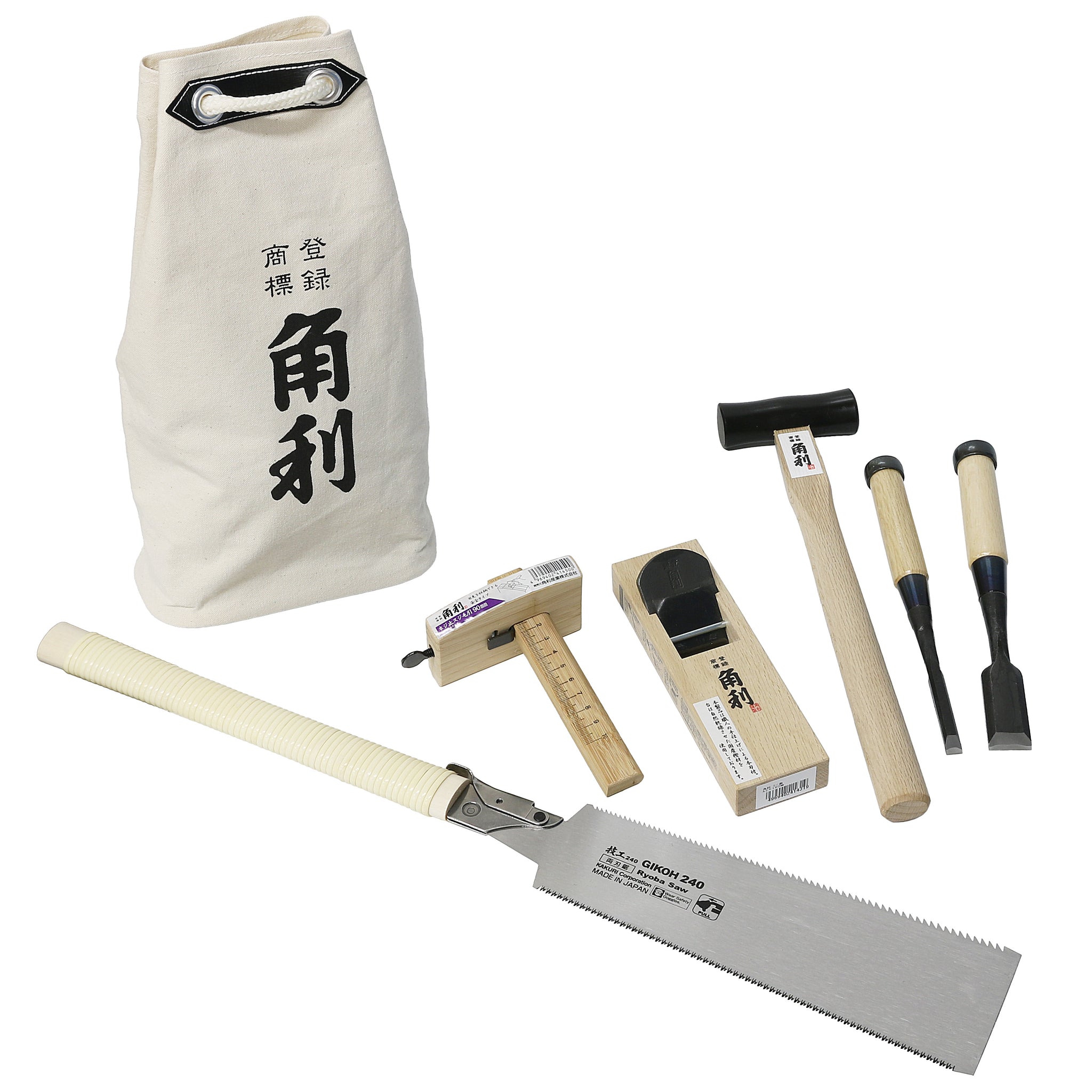 とぽちゃん꧁柏木工 KASHIWA シラカワ SHIRAKAWA꧂セット KAKURI Woodworking Tool Set for Beginners -7 Pcs – KAKURI Corporation