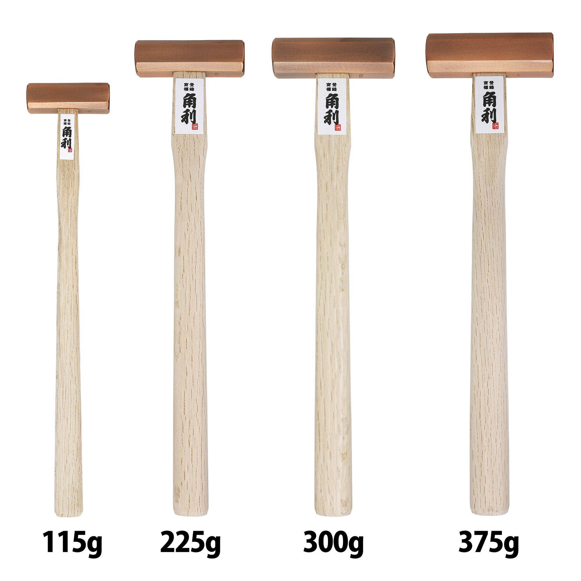 TAI MINORU  Genno Hammers, Octagonal Head, Bronze Colored, Double-wedge