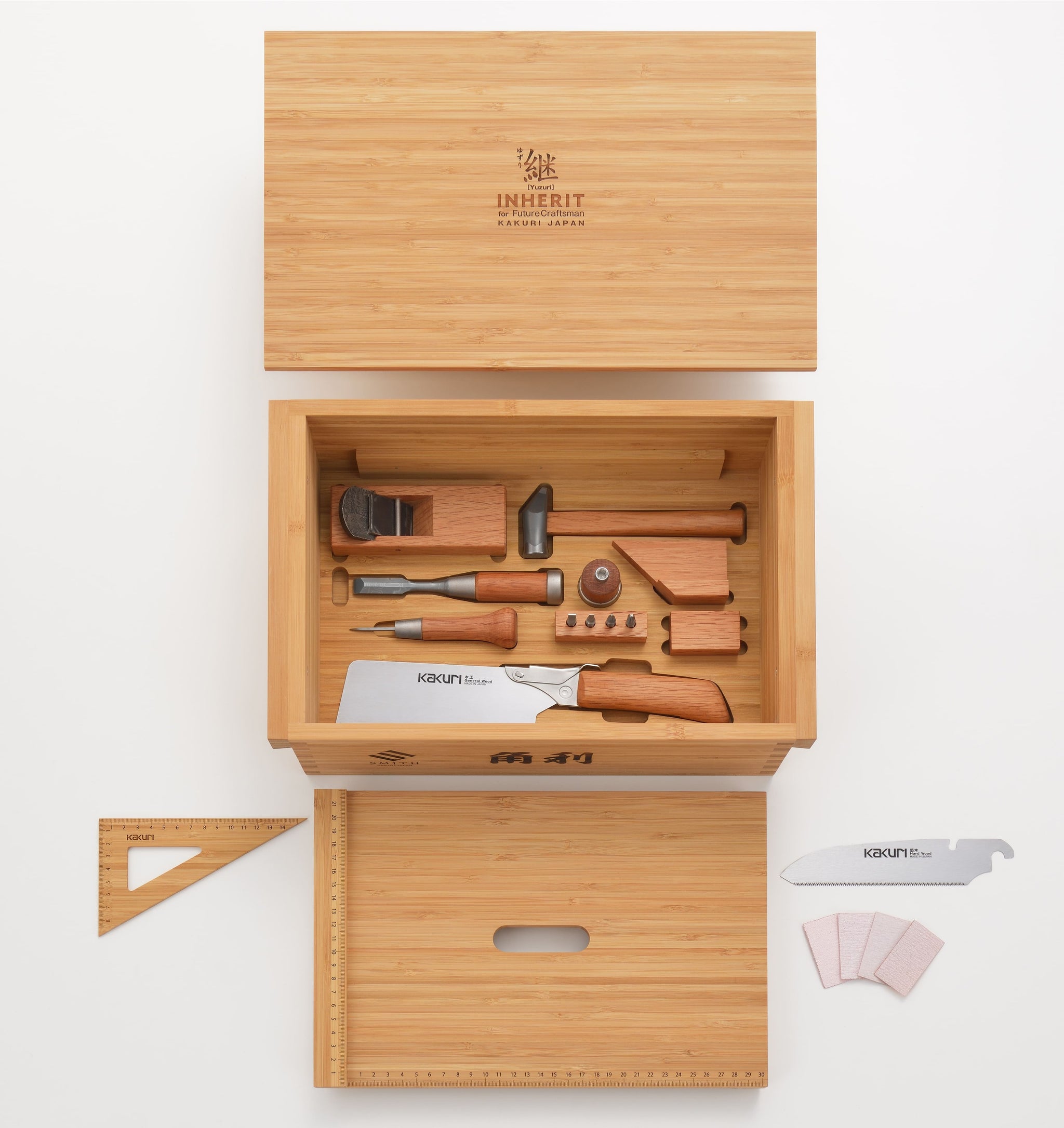 KAKURI Woodworking Tool Set for Junior, INHERIT [ Yuzuri ] – Kakuri Sangyo