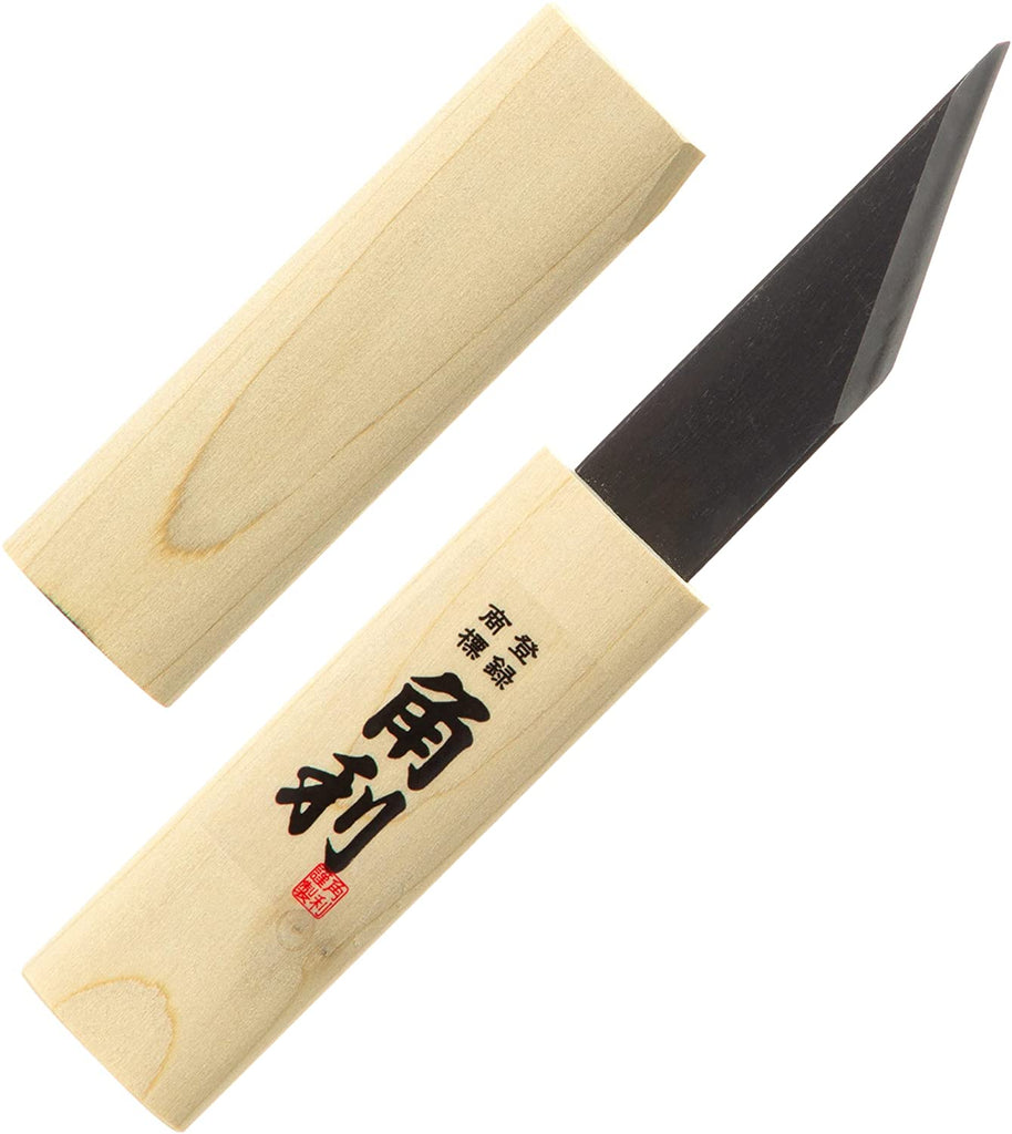 Kiridashi Wood Carving Knife 1/8 inch N690 Steel Blade with Leather Sh
