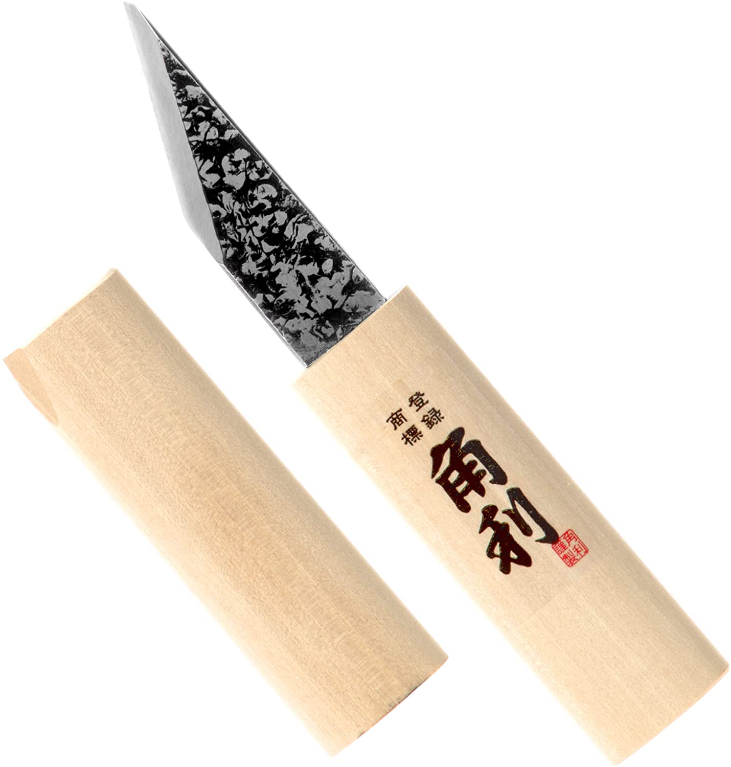 KAKURI Kiridashi Knife Left Hand 18mm, Left Handed Utility Knife Tool for Wood Marking, Scribing, Carving, Whittling, Woodworking, Hand Forged