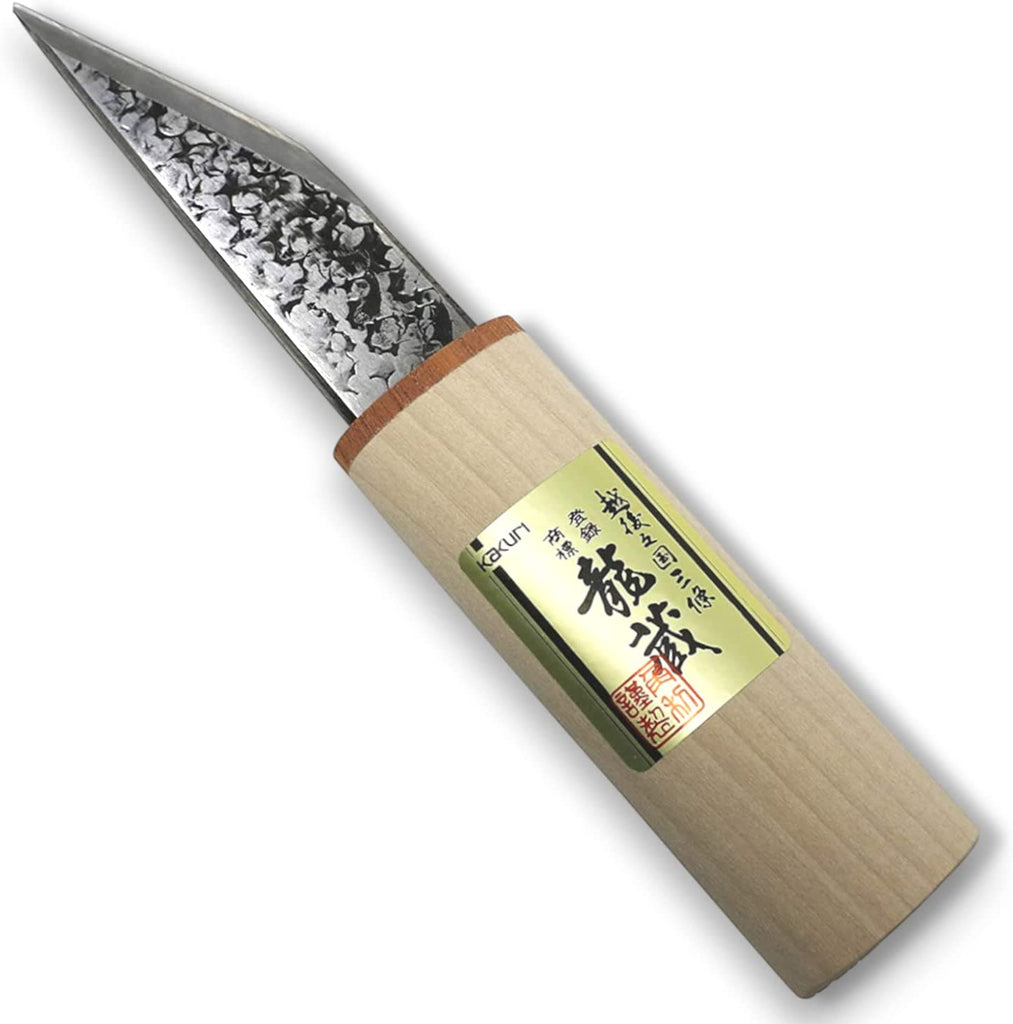 Japanese Utility Knife Kiridashi, Wisteria Rattan Handle